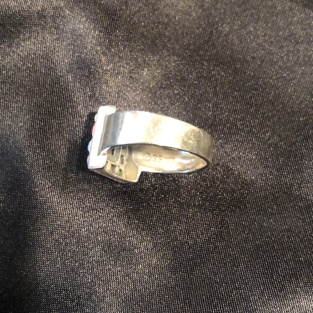 Multi Colored Stone Silver Ring. - image 6